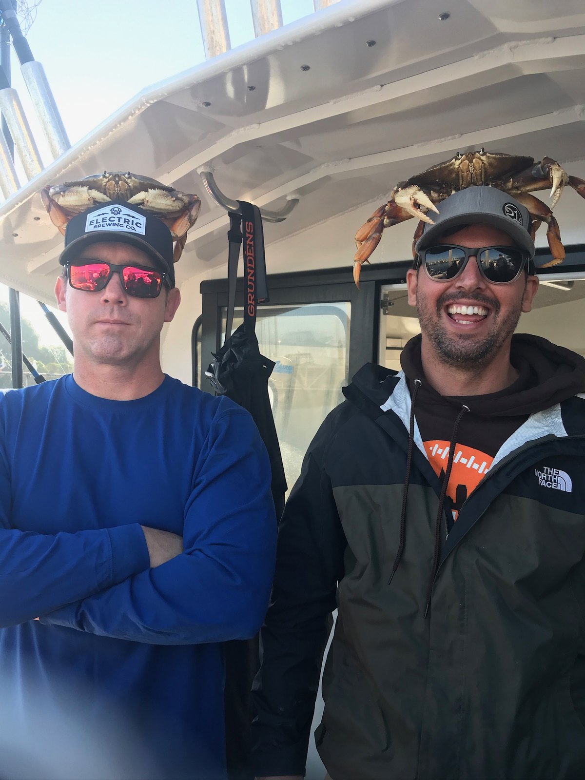 Dungeness crab aboard the Fish Invader on a crab and combo charter
